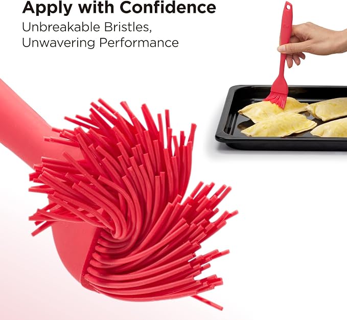 Kitchen Mama WaltzGrip Platinum Silicone Basting Pastry Brush: Set of 2 - Image 5