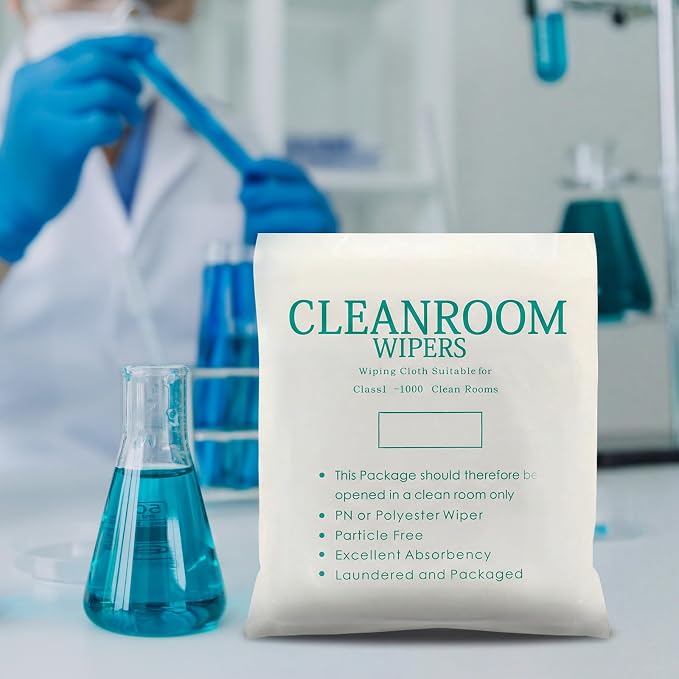 100 Pcs Cleanroom Cloth Wipes Microfiber Lint Free Cloth Disposable Clean - Image 7