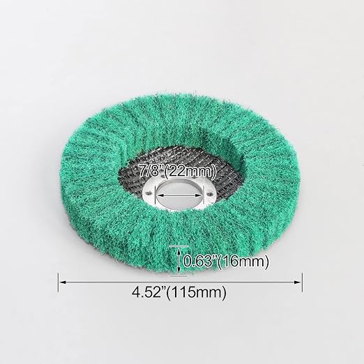 10Pcs 4.5" x 7/8" Nylon Fiber Flap Disc Polishing Grinding Wheel, Abrasive - Image 3