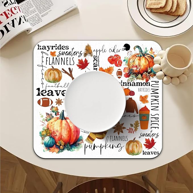 Fall Pumpkin Dish Drying Mat - Image 5