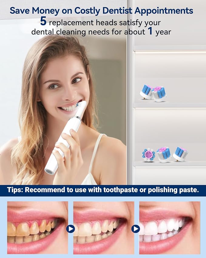 Tooth Polisher, Teeth Whitening Kit Teeth Stain Remover - Image 2