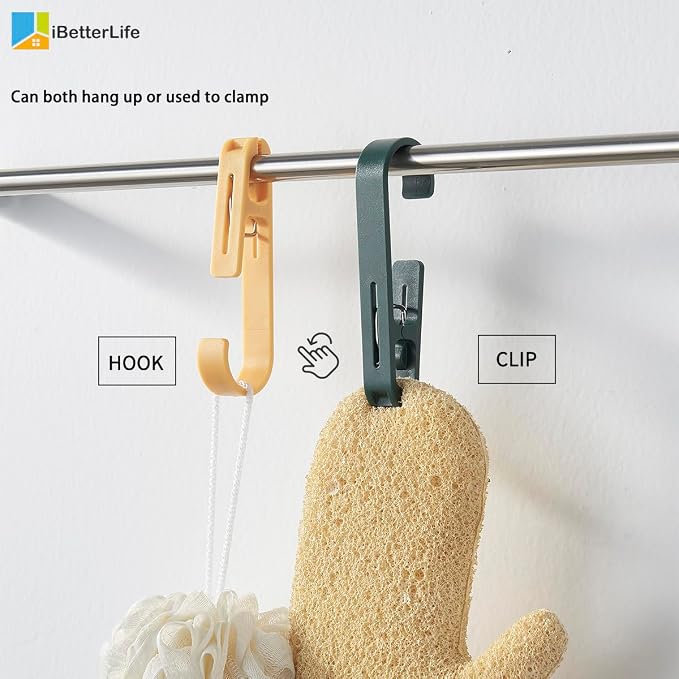 iBetterLife 4Pcs Laundry Hooks Clips Hanger - Image 7