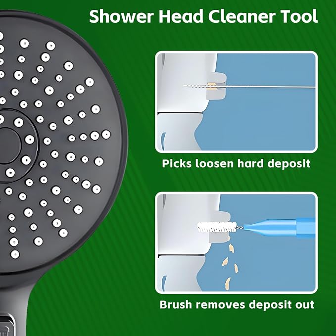 Shower Head Cleaner Tool Set, Picks Fitting Nozzle Unclogger - Image 2