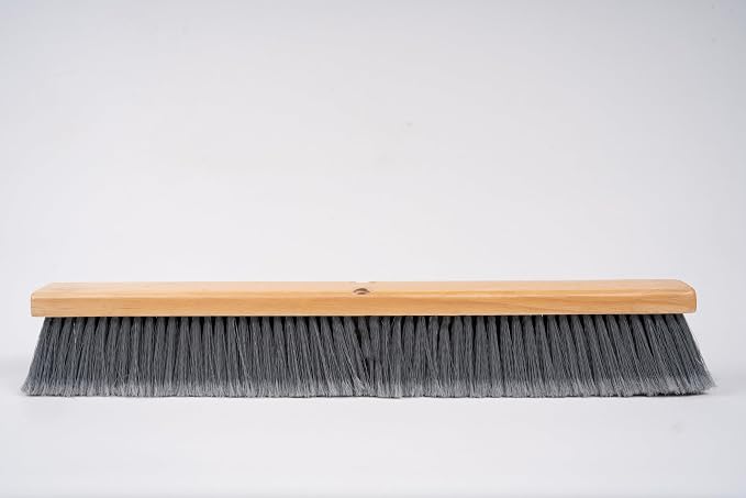 24" Grey Flagged Push Broom - Image 2