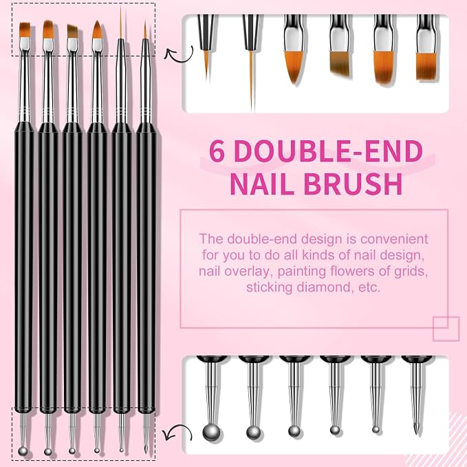 SAVILAND Nail Art Brushes Set - Image 3