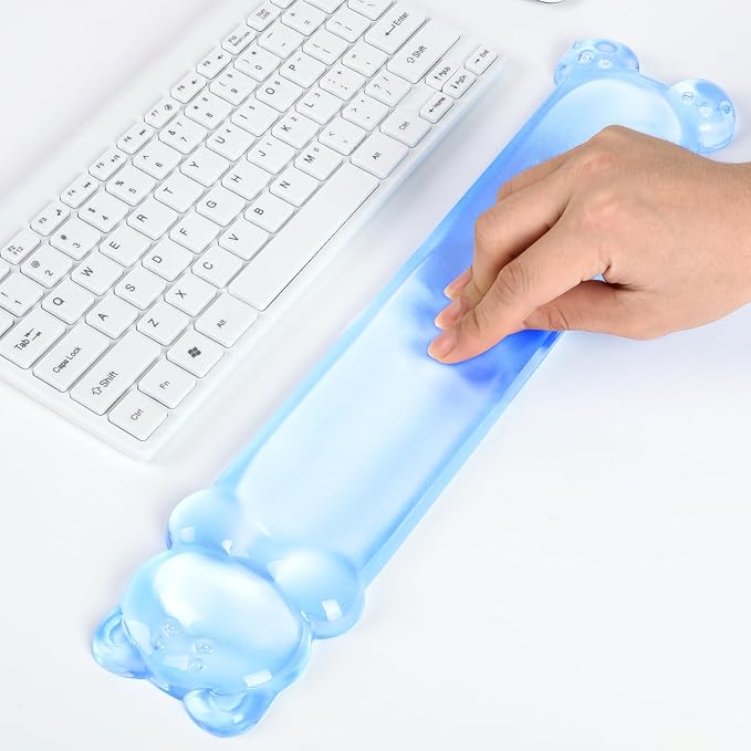 Clear Gel Keyboard Wrist Rest, Bear-Shape Wrist Rest, Ergonomic Wrist Rest - Image 5