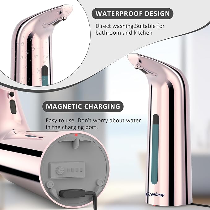 Convenient Automatic Soap Dispenser, 4 Adjustable Levels Touchless Hand - Image 4
