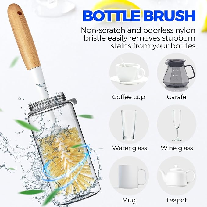 Holikme 6 Pack Dish Brush Set - Image 4