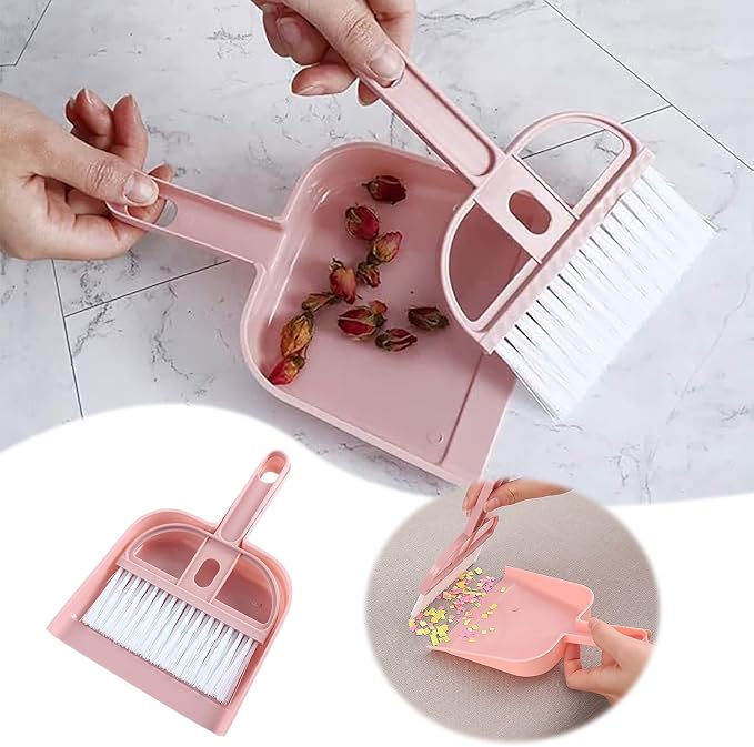 Mini Dustpan and Brush Set, Household Lightweight Portable Dust Pan - Image 5