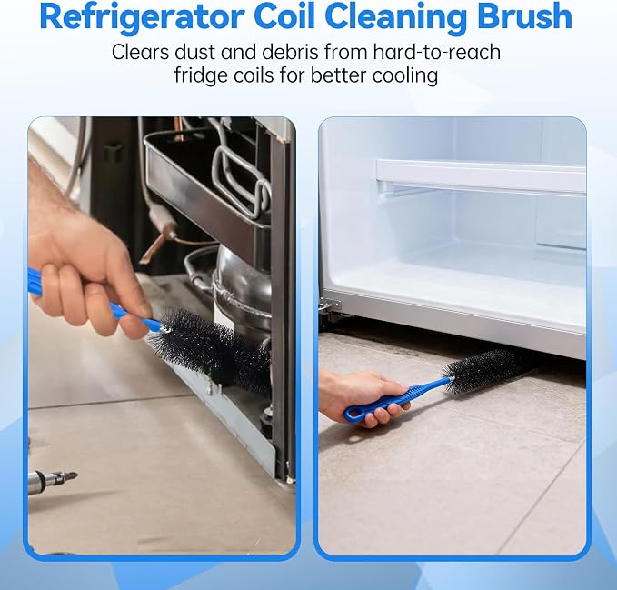3 PCS Refrigerator Coil Cleaning Brush, Flexible Cleaner Brush Set - Image 2