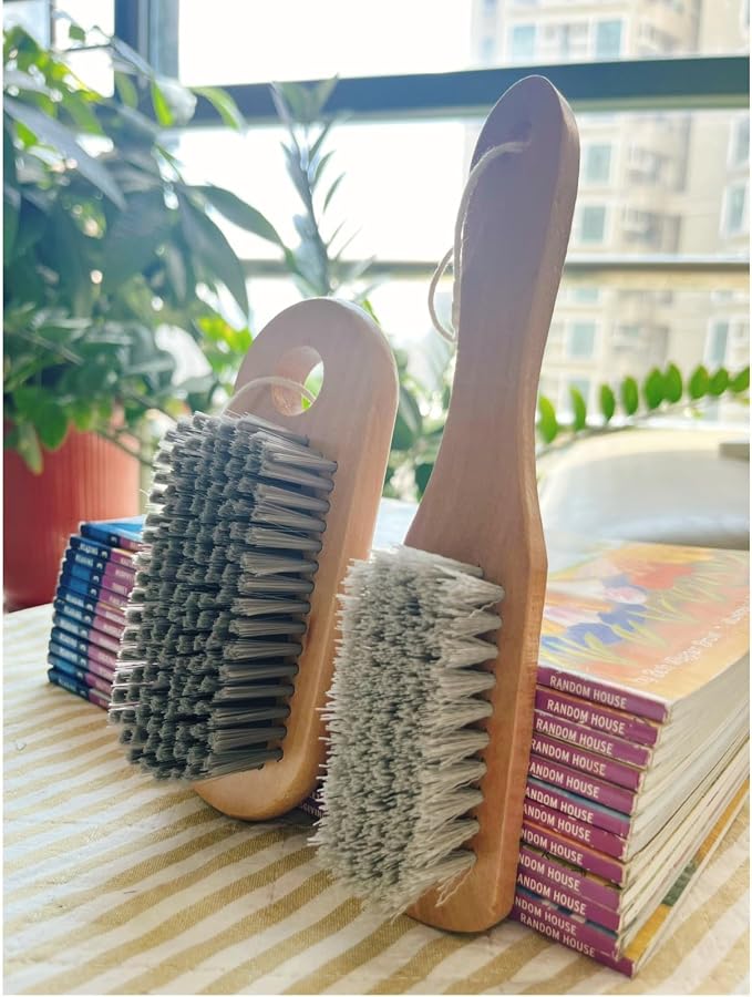 2 Pcs Long Handle Wood Laundry Brush by Unknown