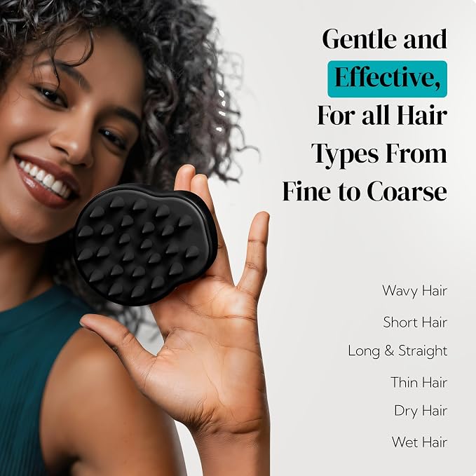 HEETA Hair Scalp Massager Shampoo Brush 2 Pack, Soft Silicone Bristles to - Image 8