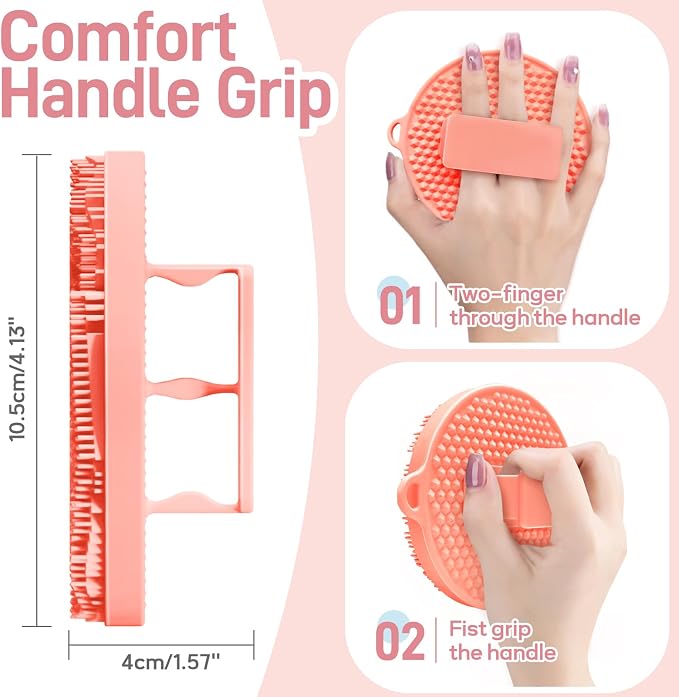 Foot Brush/Foot File/Silicone Body Scrubber Set, 3-in-1 Foot Scrubber - Image 7