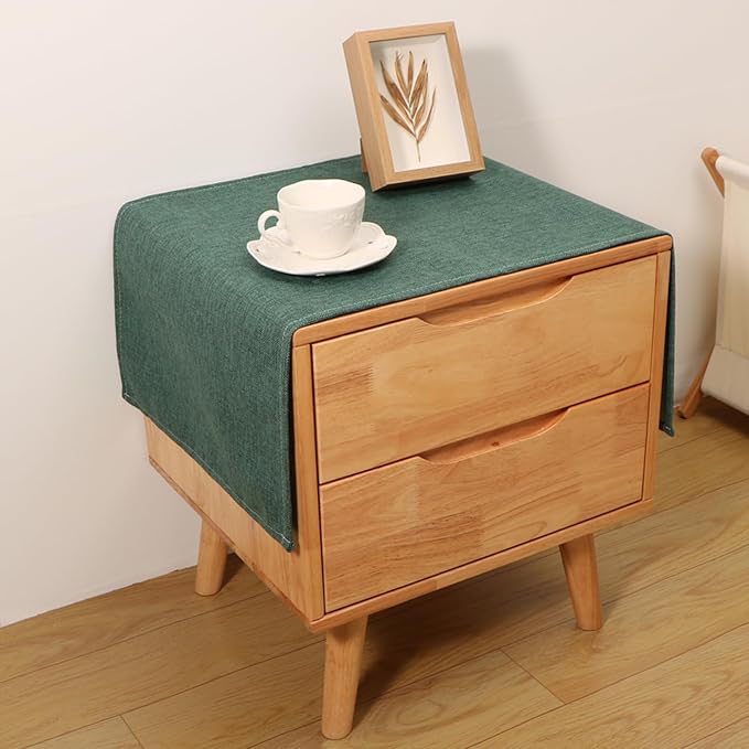 Small Bedside Tablecloth Table Dustcover End Tabletop Home Decoration Fabric by Tablecloth