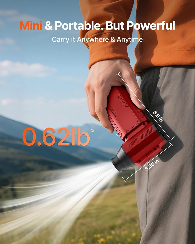 Compressed Air Duster, 000RPM Ultra-Powerful Cordless Electric Air Duster - Image 6
