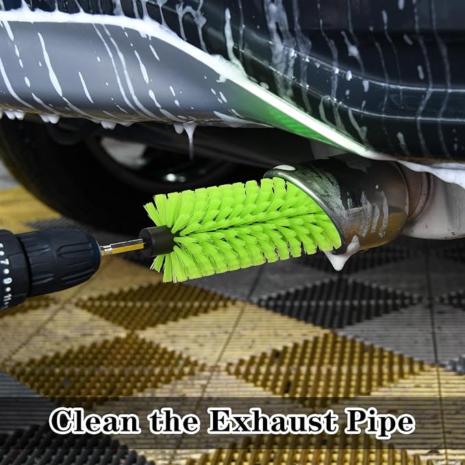 Drill Brush for Car Wheel and Bottle, Highly Dense and Durable Car Cleaning - Image 4