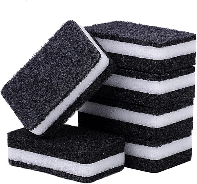 Kitchen Cleaning Sponges, 6 Pack Heavy Duty Scrub Sponges Cleans Fast by Favuit