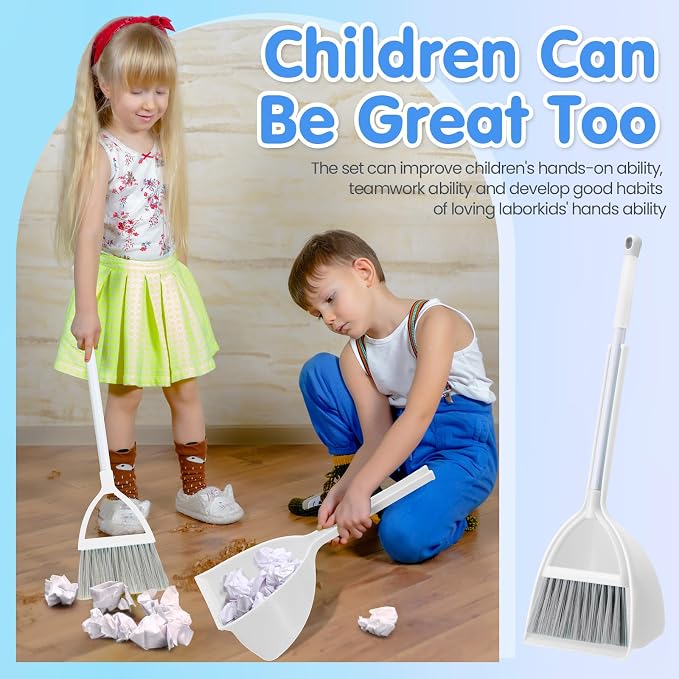 Roshtia 4 Pcs Mini Broom with Dustpan - Image 5