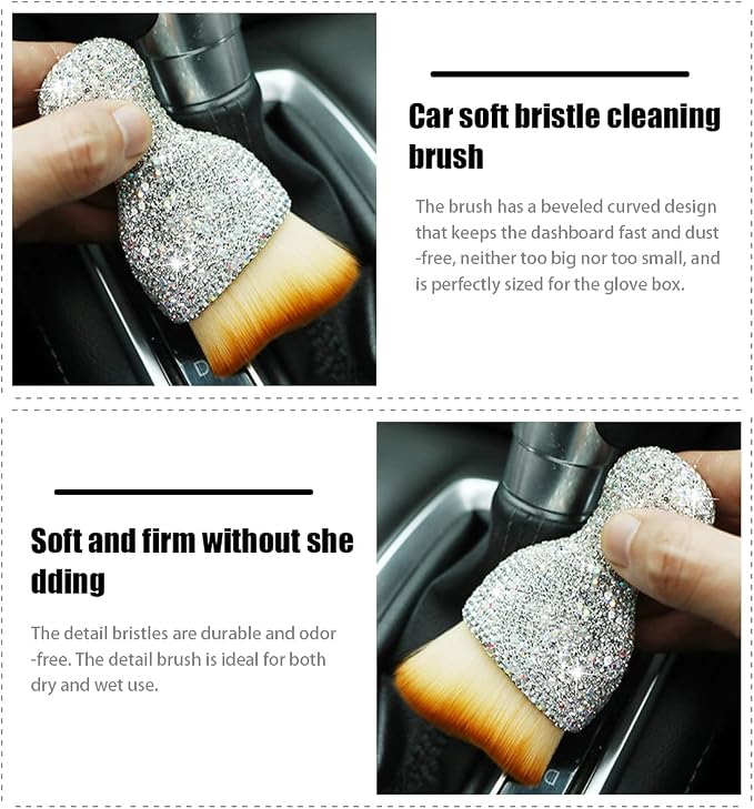 zipelo Auto Interior Dust Brush, Car Detailing Cleaning Brush - Image 3