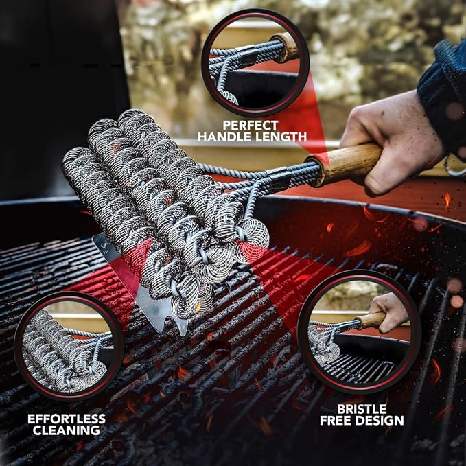 BBQ-AID Grill Brush for Outdoor Grill Bristle Free - Image 4