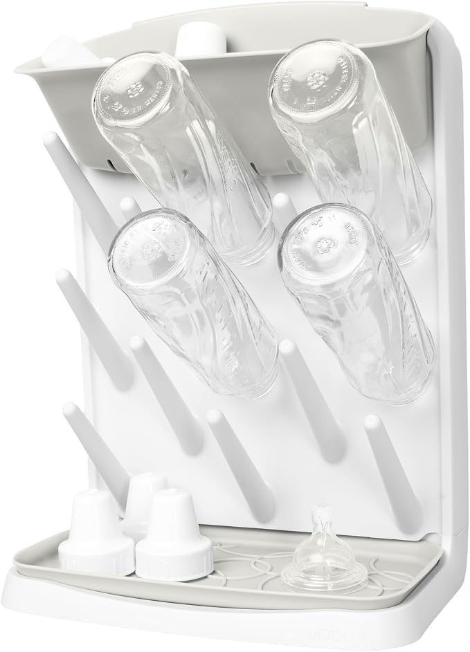 Ubbi Vertical Baby Bottle Drying Rack, Space Saving Countertop Drying Rack Baby by Ubbi