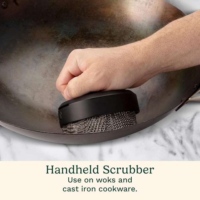 Cuisinart 3-in-1 Chainmail Grill Cleaner, Bristle-Free Dual Function Heavy-Duty - Image 4