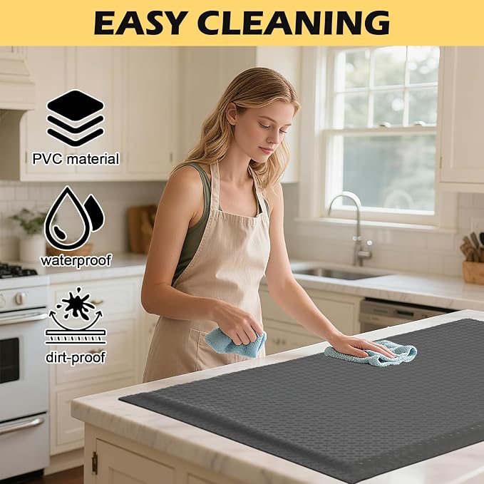 2 x 7 FT Anti Fatigue Mats Industrial 15/16 Inch Thick Soft Sponge Ergonomic - Image 4