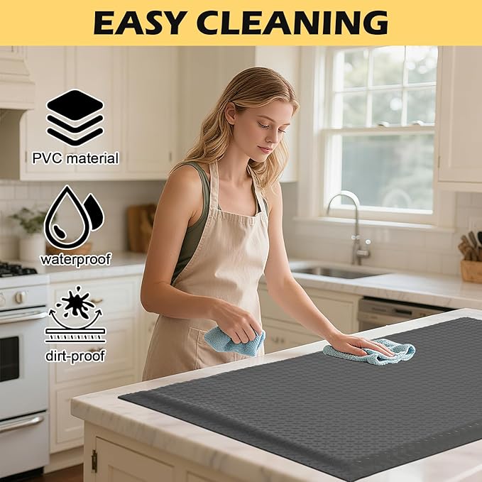 3 x 7 FT Anti Fatigue Mats Industrial 15/16 Inch Thick Soft Sponge Ergonomic - Image 4