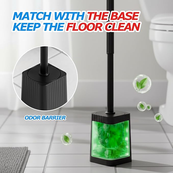 2Pack Toilet Bowl Brush and Holder Set - Image 2
