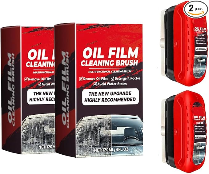 2pack Automotive Oil Film Cleaning Brush New Glass Coating by Unknown