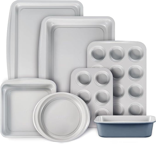 CAROTE 7-Piece Nonstick Stackable Baking Pans Set by CAROTE
