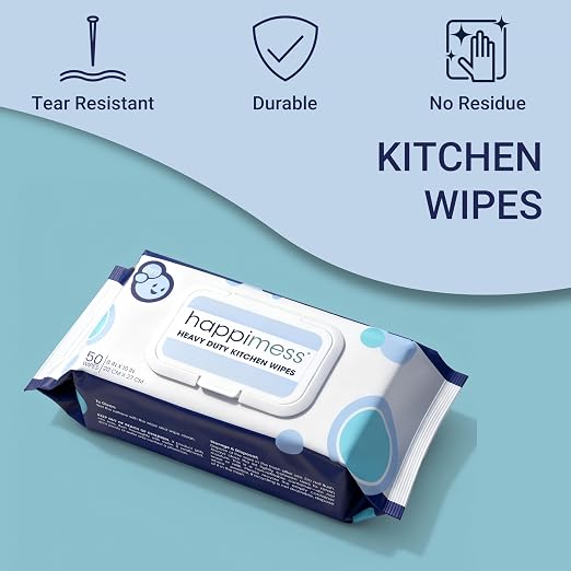 happimess WPE1003A Reusable Heavy Duty Kitchen Wipes, Strong & Durable - Image 4