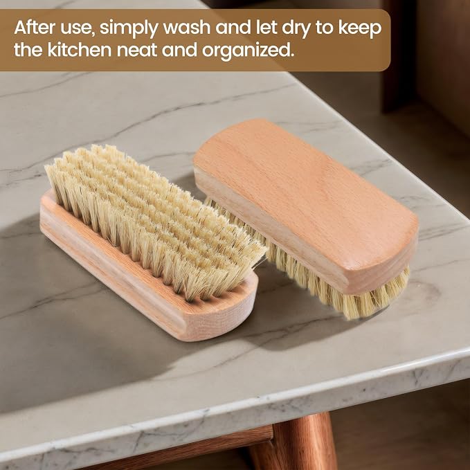 2 Pack Vegetable Brush, Potato Mushroom Veggie Brush Scrubber, Fruits Vegetable - Image 6