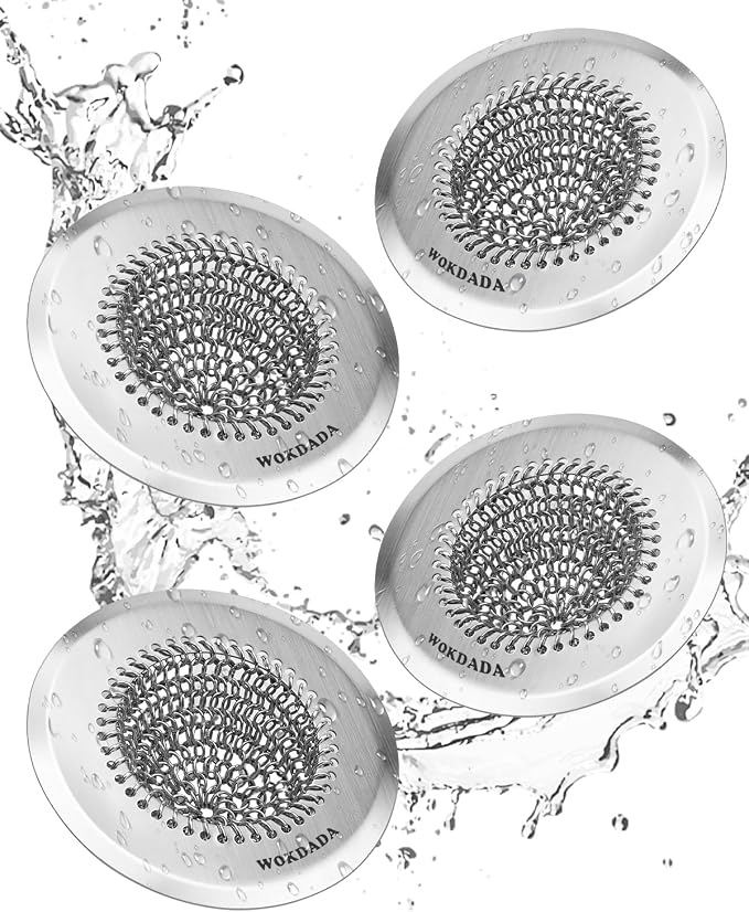 Sink Drain Strainer, Reversible Easy Clean Mesh Sink Strainer by Wokdada