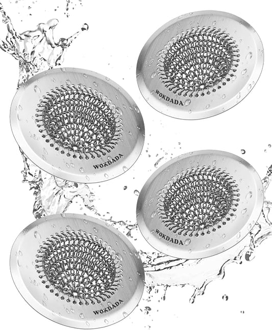Sink Drain Strainer, Reversible Easy Clean Mesh Sink Strainer by Wokdada