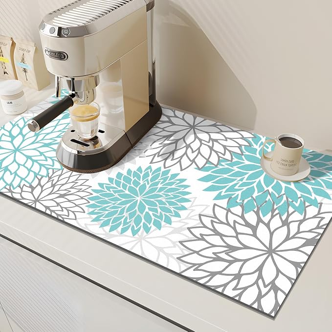 Findosom 2PCS 16" x 24" Dish Drying Mat & 24" x 5.5" Sink Splash Guard - Image 4
