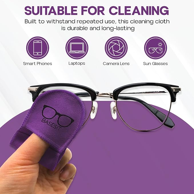 Eyeglass Cleaner Cloth 4 Pack, Eye Glasses Cleaner Wipes, Lens Cleaner - Image 4