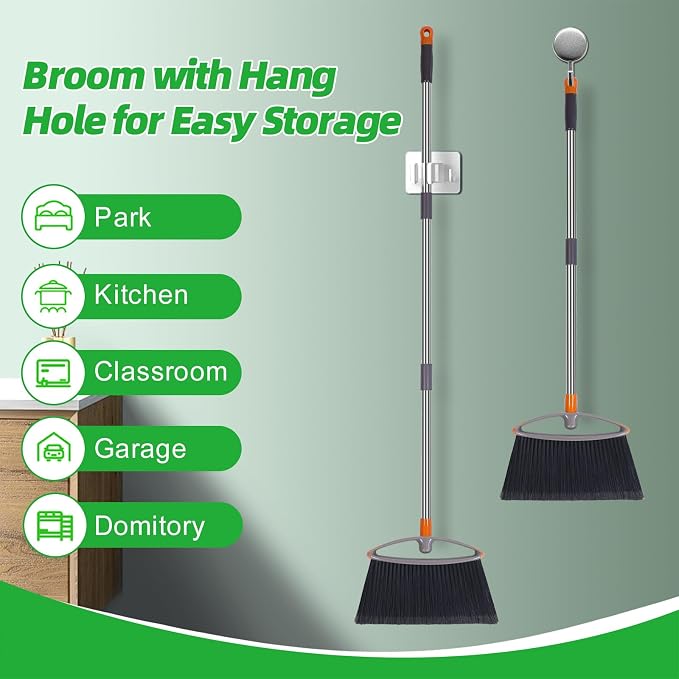 Soft Bristle Broom, Heavy Duty Broom - Image 7