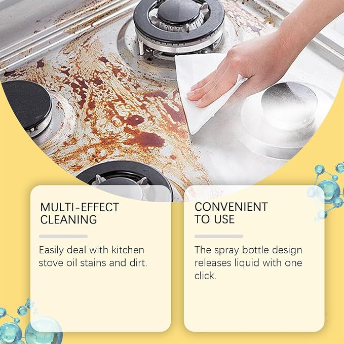 Heavy Duty Kitchen All-Purpose oil stains Cleaner Degreaser spray, Kitchen - Image 8