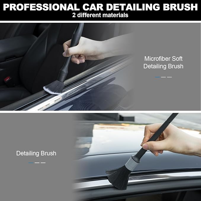 THINKWORK Car Interior Cleaning Kit, Car Duster Interior Detail Brush, - Image 2