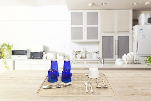 XXL Silicone Dish Drying Mat for Kitchen Counter or Under Sink, Waterproof Pet - Image 2