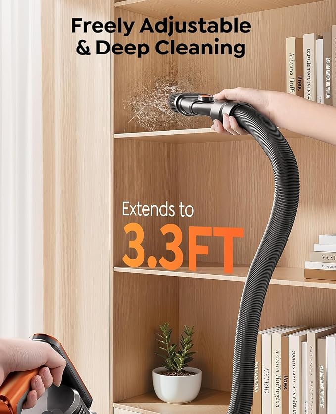 Fieety Cordless Vacuum Cleaner, 650W/55KPa/70Min Runtime Stick Vacuum - Image 4