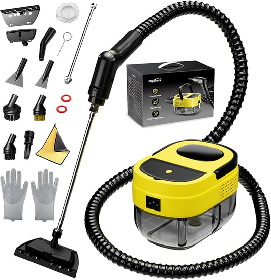 Steam Cleaner, 15s Heat-Up, 1.6L Tank, 3-Level Adjustable Handle, 2500W Steamer by Flgocexs