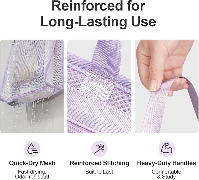 F-color Mesh Shower Caddy Portable Hanging - Image 4