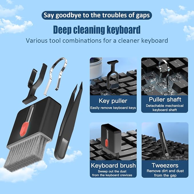 Keyboard Cleaning Kit Laptop Cleaner, 32-in-1 Computer Screen Cleaning Brush - Image 6