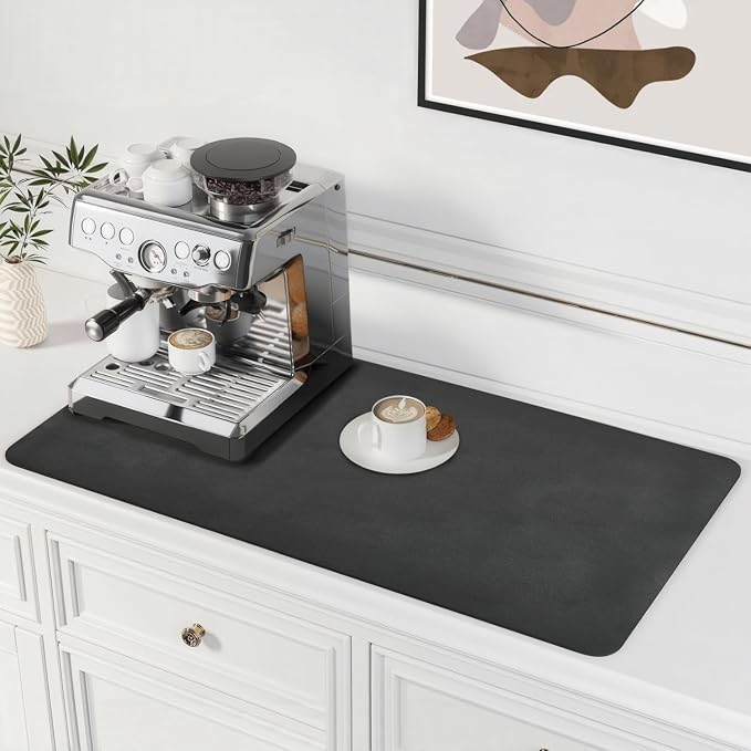 2PCS Dish Drying Mat for Kitchen Counter – Super Absorbent, Heat Resistant & - Image 2
