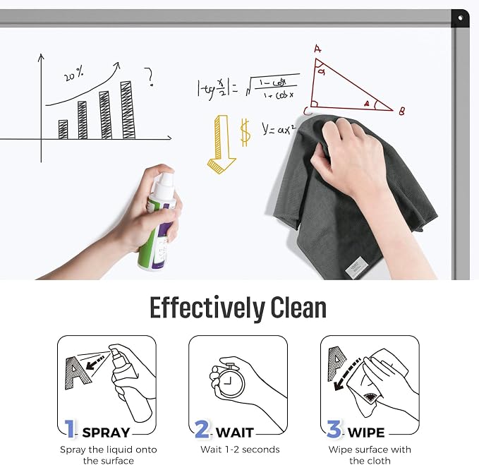 loukin Magnetic Whiteboard Cleaning Cloth, Dry Erase Cleaning Cloth - Image 4