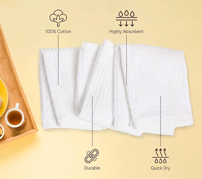 Avalon Towels Ribbed Bar Mop Towels Size 16"x19" – Absorbent and Durable - Image 7