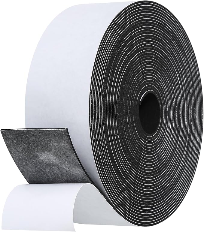 Weather Stripping Door Seal Strip- 2 Inch X 1/16 Inch X 32Feet, Strong Adhesive by Amzjjle