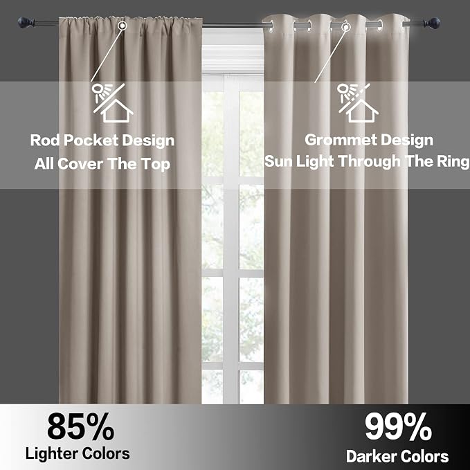 RYB HOME Bathroom Window Curtains - Image 5
